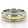 Yellow Sapphire and Diamond Woman Anniversary Ring (1/2 ct. tw. Diamonds)