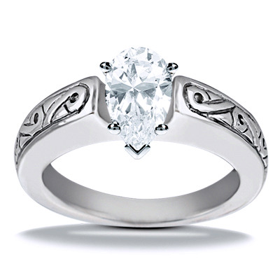 Antique Solitaire Diamond Engagement Ring - view 17