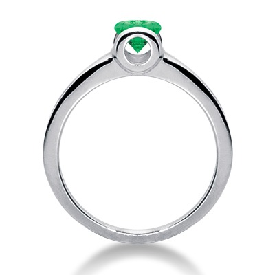 Round Cut Tension Set  Diamond Color Stone Ring (0.50 ct.tw.) - view 2