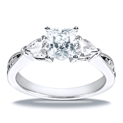 Multi-shape Diamond Engagement Ring (0.80 t.c.w.) - view 16