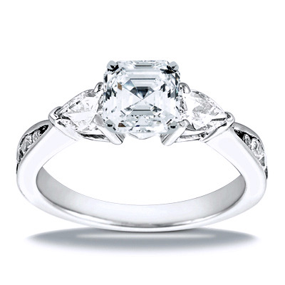 Multi-shape Diamond Engagement Ring (0.80 t.c.w.) - view 1