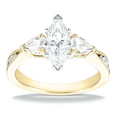 Multi-shape Diamond Engagement Ring (0.80 t.c.w.) - view 8