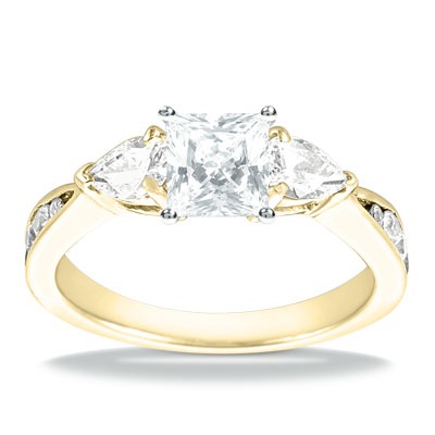 Multi-shape Diamond Engagement Ring (0.80 t.c.w.) - view 5