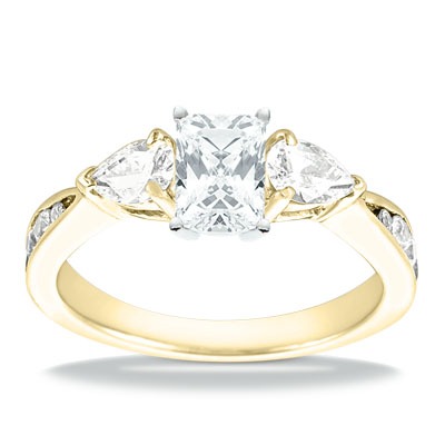 Multi-shape Diamond Engagement Ring (0.80 t.c.w.) - view 4