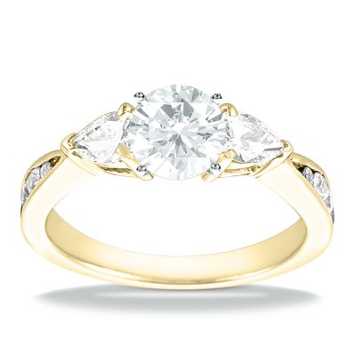 Multi-shape Diamond Engagement Ring (0.80 t.c.w.) - view 3