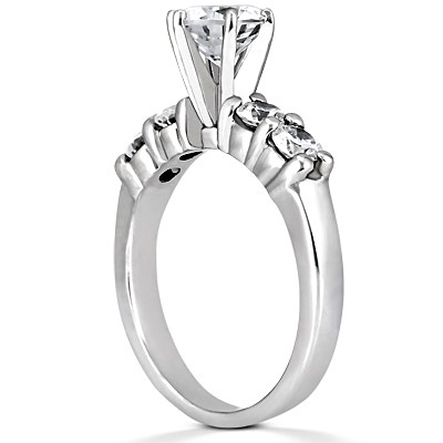 0.60 ct. Round Cut Prong Set Diamond Engagement Ring - view 3