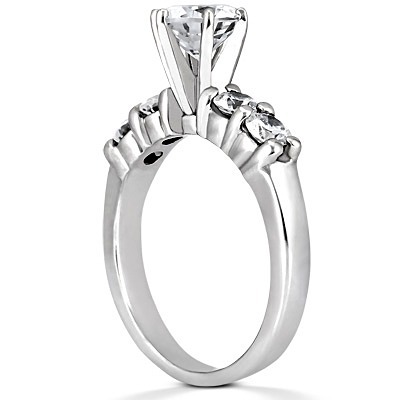 0.60 ct. Round Cut Prong Set Diamond Engagement Ring - view 3 of 3