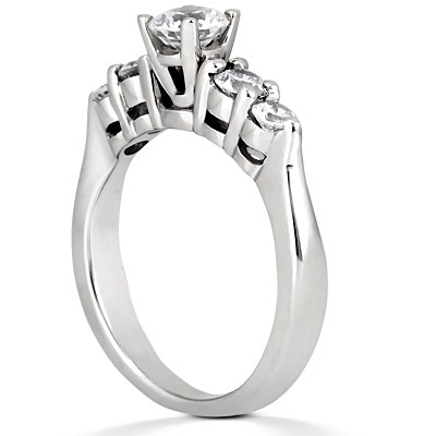 0.50 ct. Round Cut Prong Set Diamond Engagement Ring - view 3