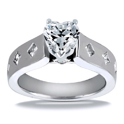 Princess Cut Cathedral Style Diamond Engagement Ring (0.23 ct. t.w.) - view 23 of 26