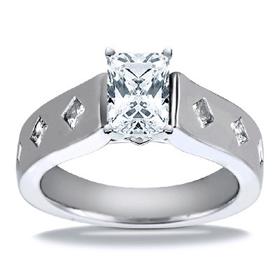 Princess Cut Cathedral Style Diamond Engagement Ring (0.23 ct. t.w.) - view 18 of 26