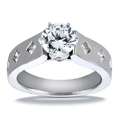 Princess Cut Cathedral Style Diamond Engagement Ring (0.23 ct. t.w.) - view 17 of 26