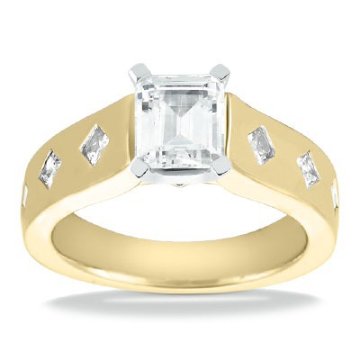 Princess Cut Cathedral Style Diamond Engagement Ring (0.23 ct. t.w.) - view 13 of 26