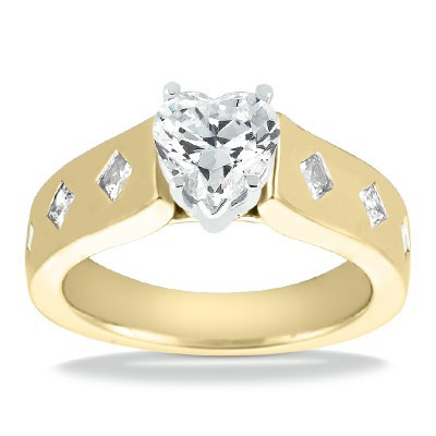 Princess Cut Cathedral Style Diamond Engagement Ring (0.23 ct. t.w.) - view 12 of 26