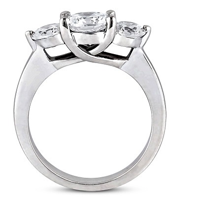 Three Stone Diamond Engagement Ring (1.00 ct.tw.) - view 2