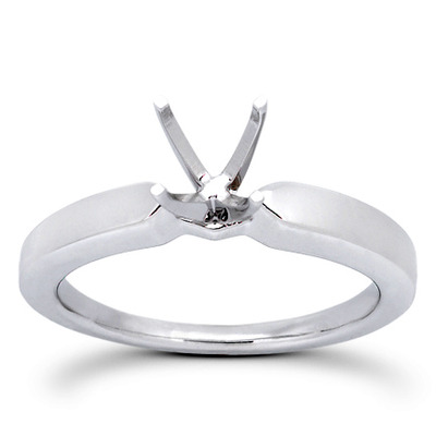 Prong Set Solitaire Diamond Engagement Ring - view 13