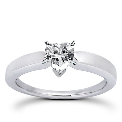 Prong Set Solitaire Diamond Engagement Ring - view 9