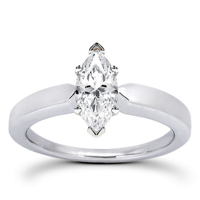 Prong Set Solitaire Diamond Engagement Ring - view 8