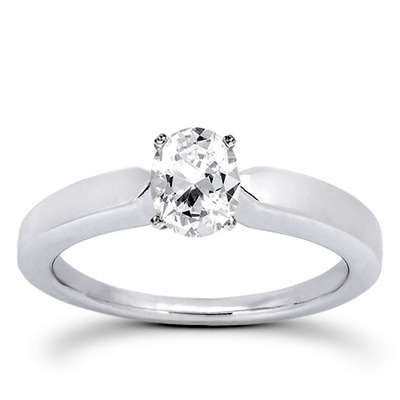 Prong Set Solitaire Diamond Engagement Ring - view 7