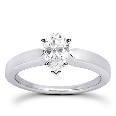 Prong Set Solitaire Diamond Engagement Ring - view 6