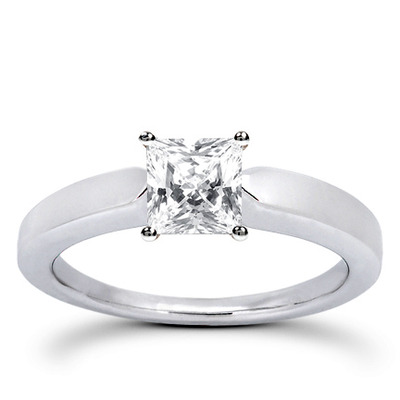 Prong Set Solitaire Diamond Engagement Ring - view 5