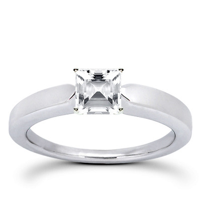 Prong Set Solitaire Diamond Engagement Ring - view 2