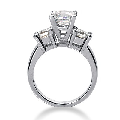 Princesss Cut Prong Set Diamond Engagement Ring (0.34 ct.tw.) - view 2 of 25