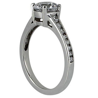 Classic Basket Center Diamond Engagement Ring (0.32 ct. t.w.) - view 3