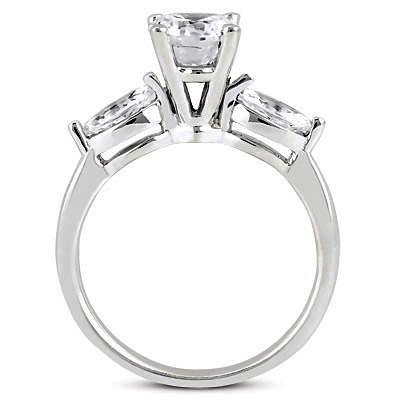 Marquise Cut Prong Set Diamond Engagement Ring (0.50 ct.tw.) - view 25