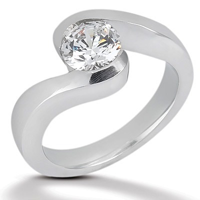 Tension Set Diamond Engagement Ring (2.00 ct.) - view 3