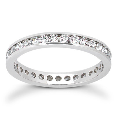 0.81 ct. Channel Set Diamond Eternity Wedding Band - view 1 of 4