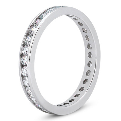 0.81 ct. Channel Set Diamond Eternity Wedding Band - view 2