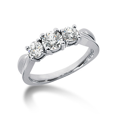 Three Stone Diamond Engagement Ring (0.50 ct.tw.) - view 3