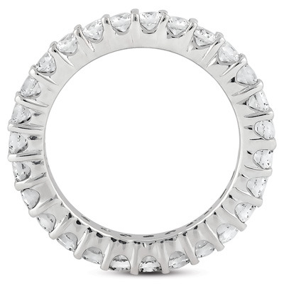 1.20 ct. Round Cut Prong Set Diamond Eternity Wedding Band - view 2