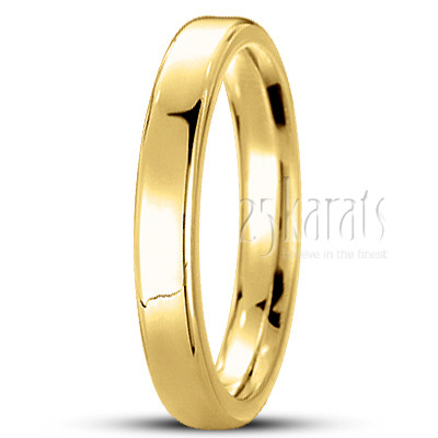 Soft-Edge Flat Comfort Fit Wedding Band - view 2