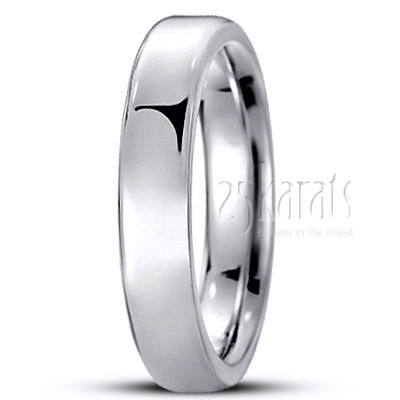 Soft-Edge Flat Comfort Fit Wedding Band - view 3