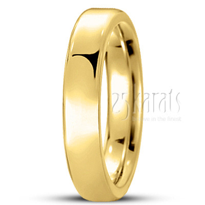 Soft-Edge Flat Comfort Fit Wedding Band - view 4