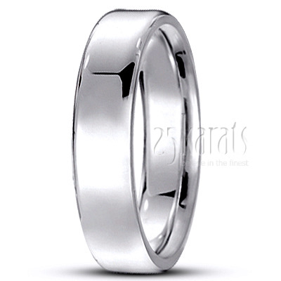 Soft-Edge Flat Comfort Fit Wedding Band - view 5