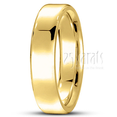 Soft-Edge Flat Comfort Fit Wedding Band - view 6