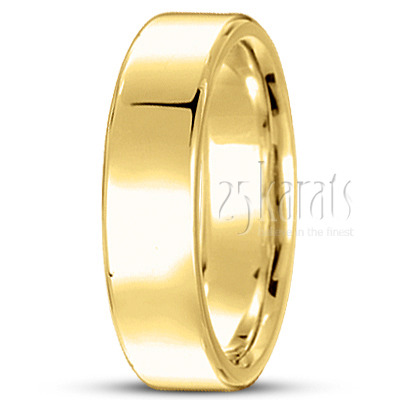 Soft-Edge Flat Comfort Fit Wedding Band - view 8