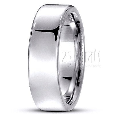 Soft-Edge Flat Comfort Fit Wedding Band - view 9