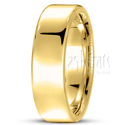 Soft-Edge Flat Comfort Fit Wedding Band - view 10