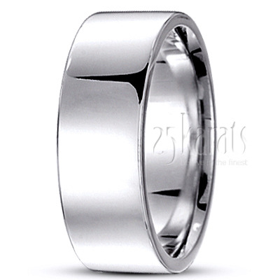 Soft-Edge Flat Comfort Fit Wedding Band - view 11