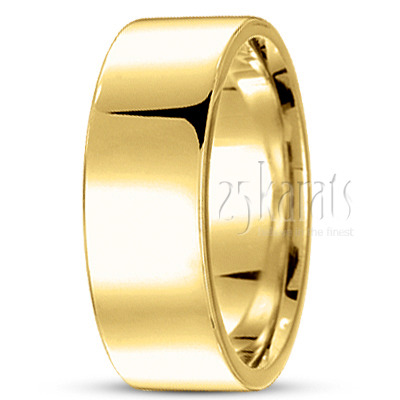 Soft-Edge Flat Comfort Fit Wedding Band - view 12