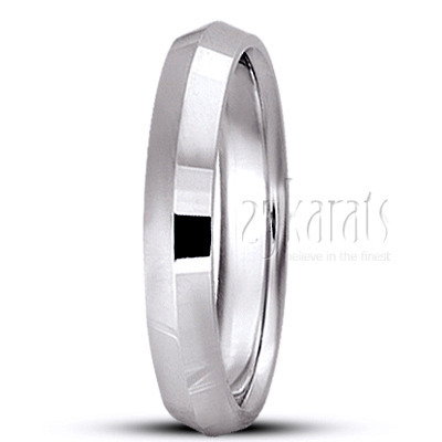 Knife Edge Wedding Band - view 1 of 12