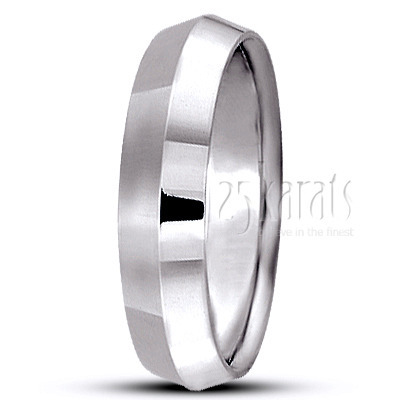 Knife Edge Wedding Band - view 7 of 12