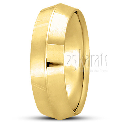 Knife Edge Wedding Band - view 10