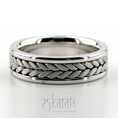 Exclusive Bright Edge Hand Woven Wedding Ring  - view 2 of 2