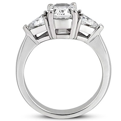 Trillion Cut Three Stone Diamond Engagement Ring(1.00 ct. t.w.) - view 2