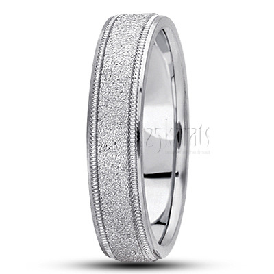 Classic Stoned Basic Designer Wedding Band  - view 2