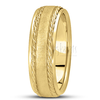 Braid Grooved Basic Designer Wedding Ring  - view 3